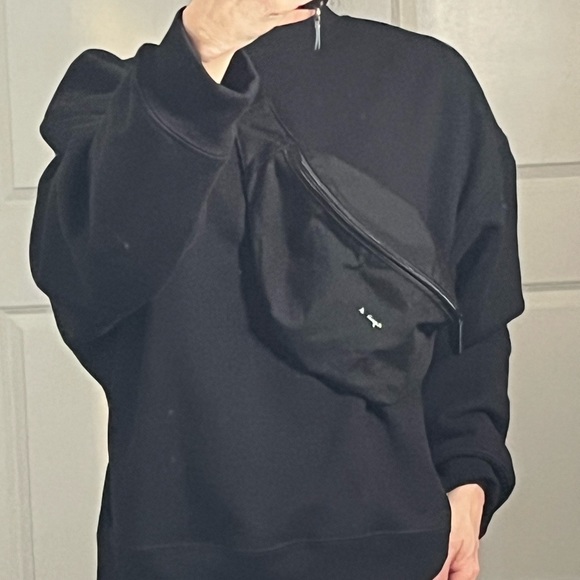 Men Agnes b black waist crossbody bag